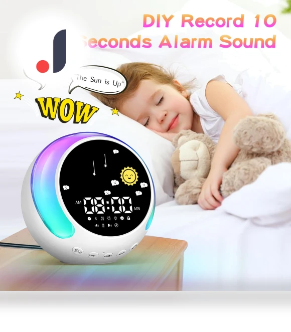 Kids Alarm Clock with Bluetooth Speaker — Alarms & Clocks, KaWaLL Fashion