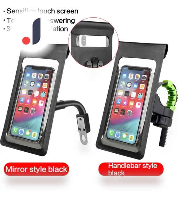 Motorcycle MTB Bicycle Touchscreen Waterproof Phone Bag — Navigation & GPS Accessories, Factory Discount Outlet