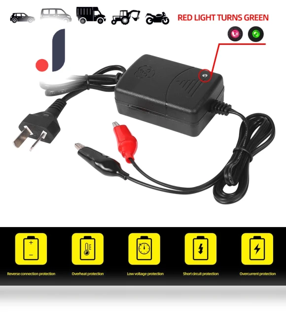 12V 1.3A Motorcycle Battery Charger — Battery Chargers, 888 Auto Parts Town
