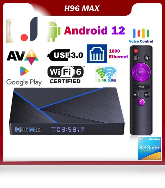 Android 12 Smart TV Box 8K — Ultra HD Media Players, Top