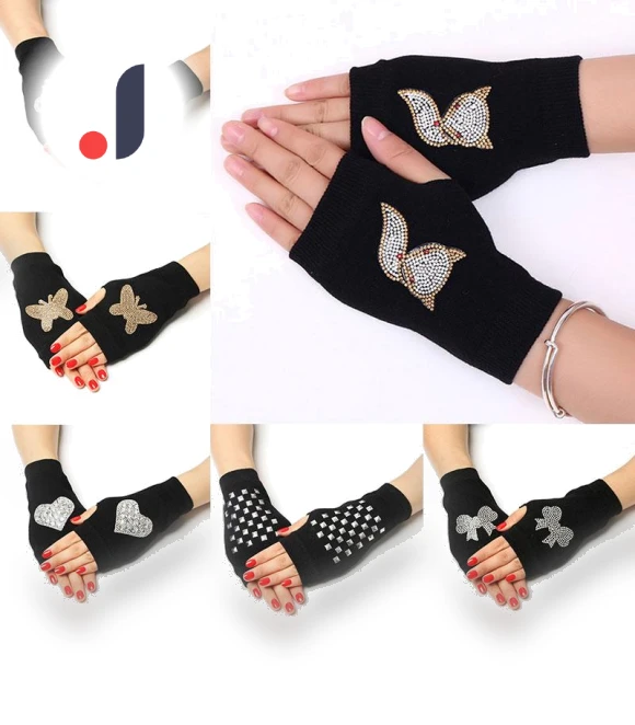 Fingerless Knitted Gloves with Touchscreen — Arm Warmers, 4Pet Life