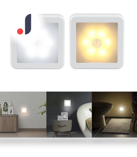 Motion Sensor LED Night Light with Smart USB Charging — Night Lights, Heal Care