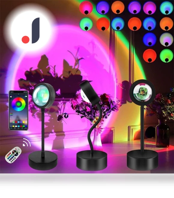 Smart Bluetooth Sunset Projection Lamp — Outdoor Light Projectors, Factory Discount Outlet