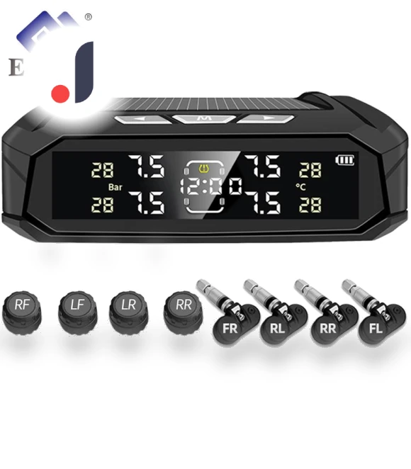 Solar TPMS Car Tire Pressure Monitoring System — TPMS Sensor Replacements, E-ACE