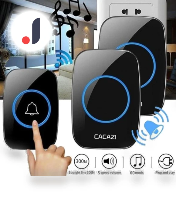Wireless Doorbell — Push Buttons, Factory Discount Outlet