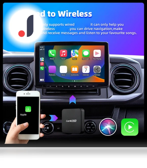 2 in 1 Wireless Android Auto Carplay Adapter — Phone Accessories, Home Textile Home Decoration