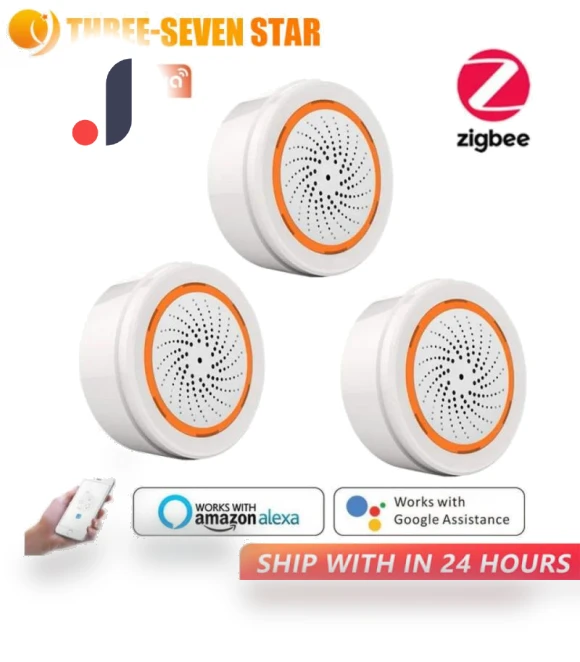 3-in-1 Sound Light Sensor with Built-in Siren — Smart Home Security, Serene Homes