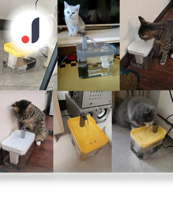 Automatic Recirculating Water Fountain for Cats — Fountains, GYROBALL