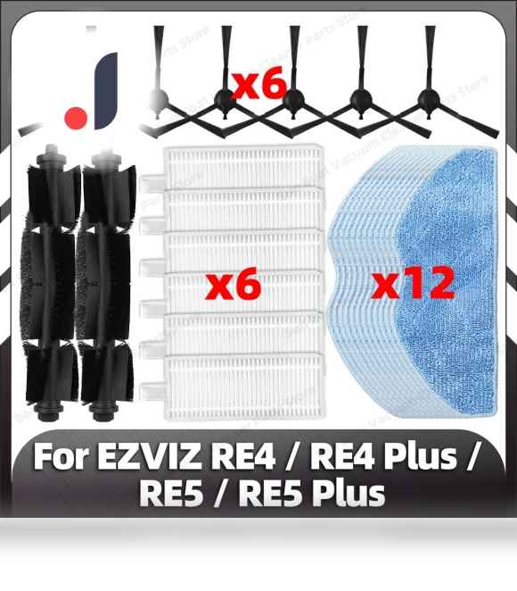 Compatible Replacement Parts for EZVIZ RE4/RE5 Robot Vacuum — Parts & Accessories, Lntelligent Living Hall