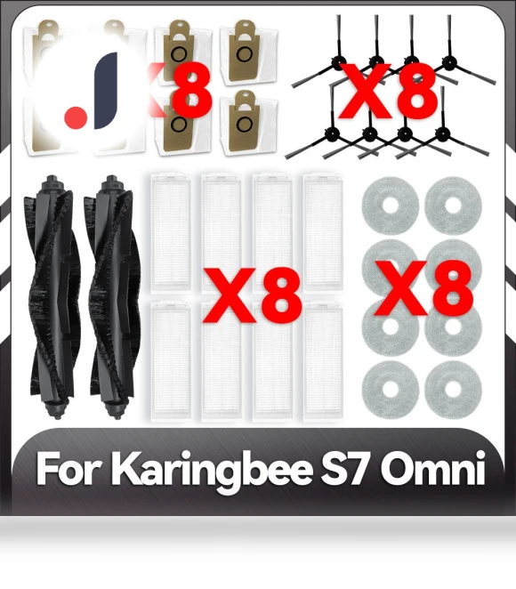 Compatible Replacement Parts for Karingbee S7 Omni Robot Vacuum — Parts & Accessories, Lntelligent Living Hall