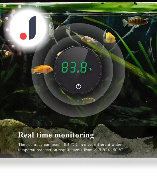 Digital Aquarium Thermometer with LED Display — Thermometers, Fungogo