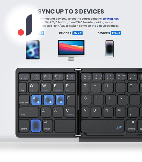 Folding Compact Keyboard — Keyboards, 3d printing machine