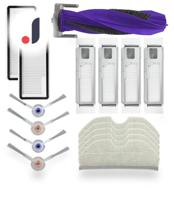 Main Side Brush, HEPA Filter, Mop Cloth, Dust Bags Spare Parts — Parts & Accessories, Intelligent Living Hall