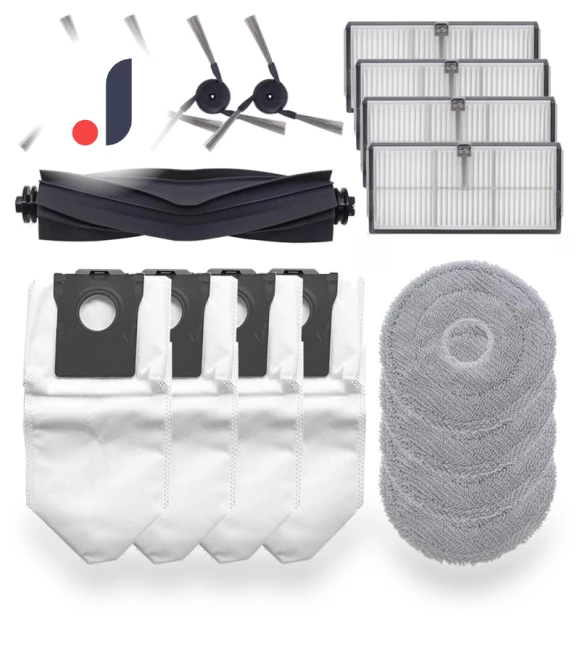 Main Side Brush, HEPA Filters, Mop Cloth, Dust Bags Spare Parts — Parts & Accessories, Lntelligent Living Hall
