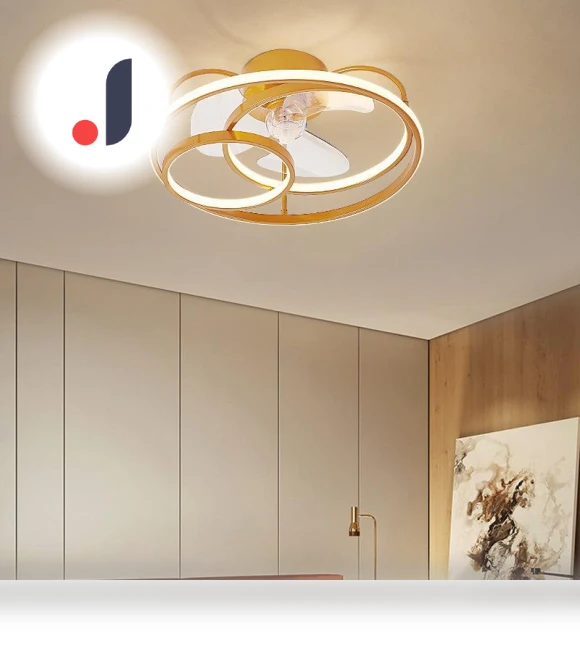 Modern Simple LED Ceiling Fan with Remote Control — Ceiling Fans, Vinde Home