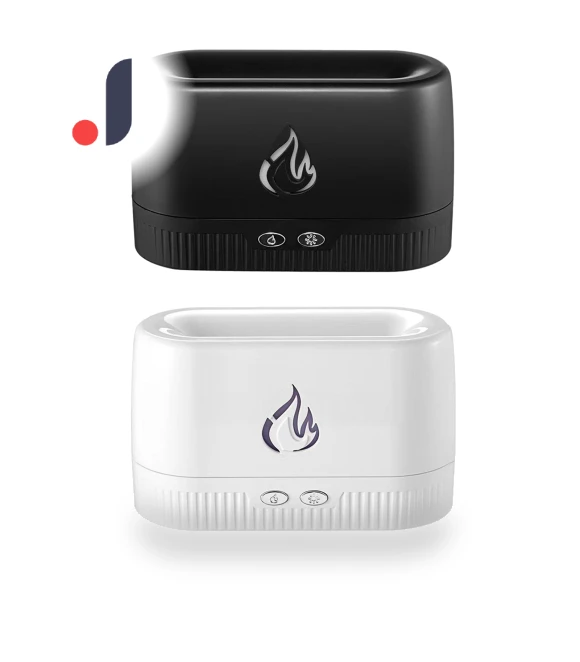 Portable Air Humidifier with Auto Shut-off and LED Flame Diffuser — Air Moisturizers, TOP HOME