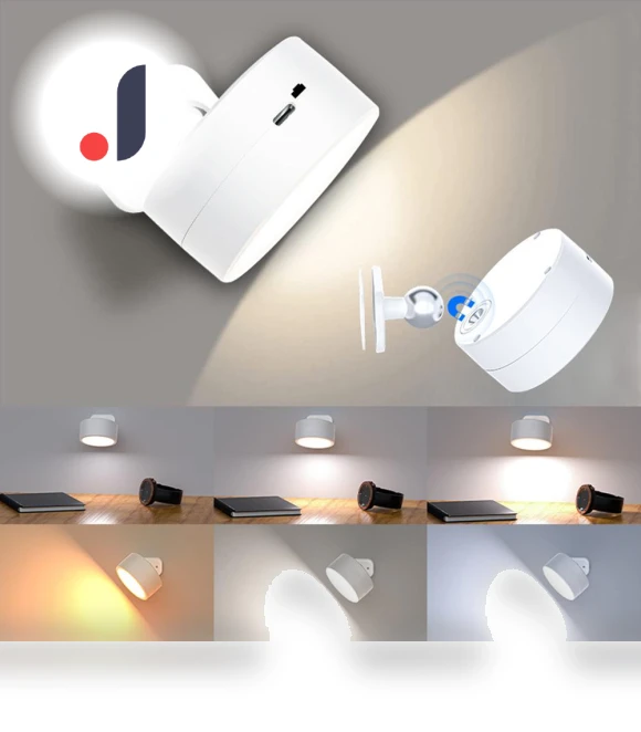Rechargeable LED Wall Light with Touch and Remote Control — Wall Lighting, Refreshing Home