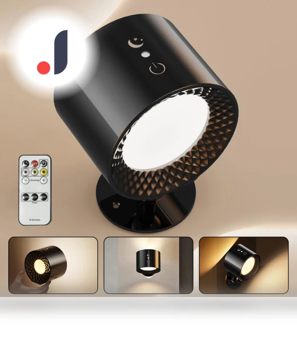 Rechargeable LED Wall Light with Touch Control — Wall Lighting, Refreshing Home