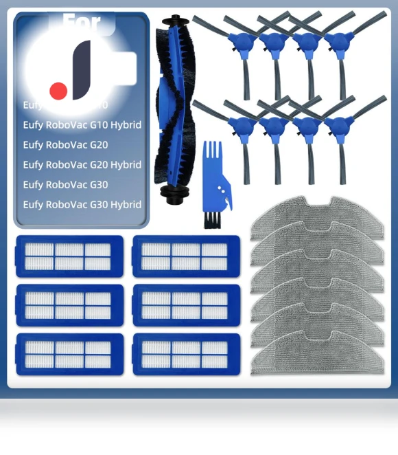 Replacement Parts Kit for Robotic Vacuum — Parts & Accessories, Lntelligent Living Hall
