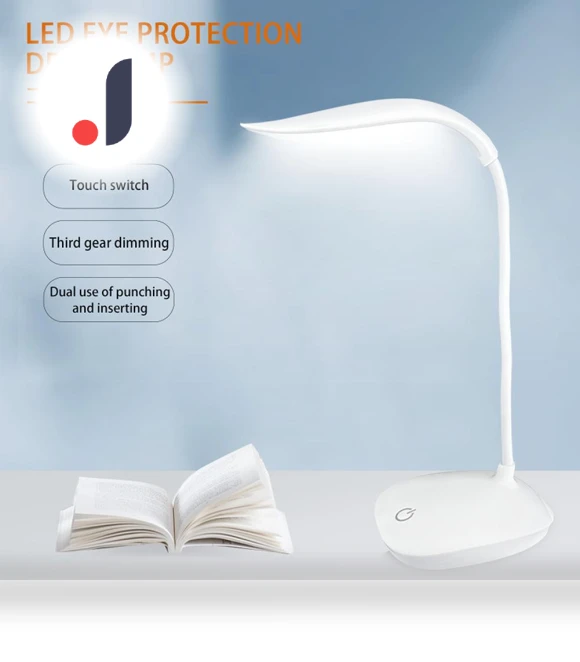 Rotating LED Desk Lamp with Touch Button — Study & Desk Lighting, Serene Homes