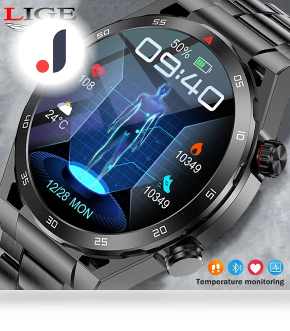 Smart Watch with ECG and Temperature Monitoring — Smartwatches, LIGE