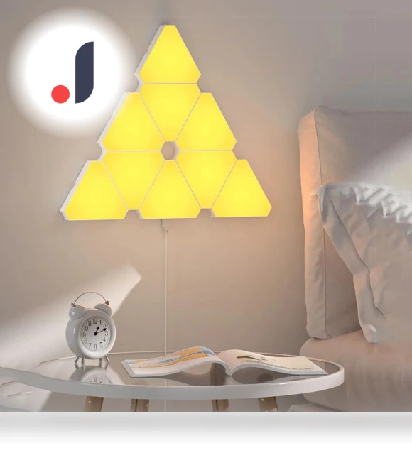 Triangular Quantum LED Lamp RGB Wall Light — Creative Lighting Solutions, Wrigleys