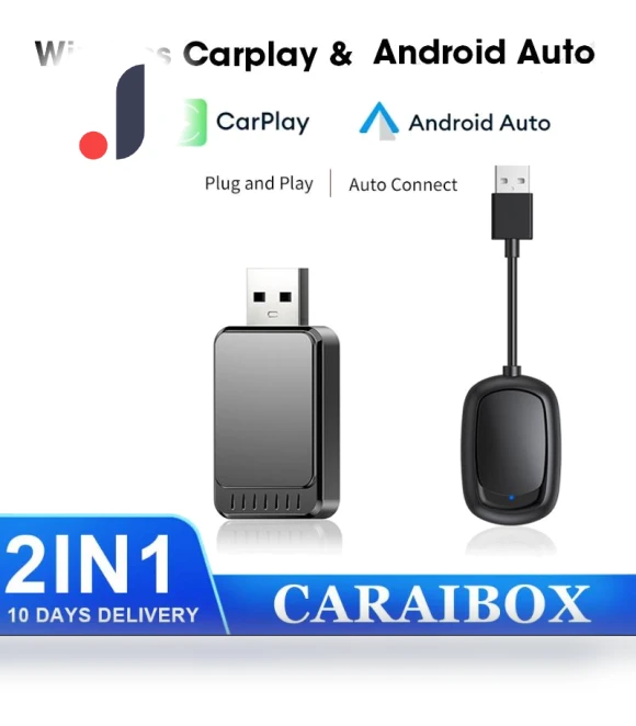 Wireless CarPlay Adapter Mini Body Smart AI Box — Stereo Receivers, Auto Accessories Home