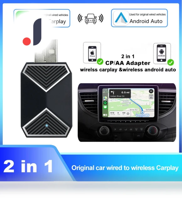 Wireless CarPlay Android Auto AI Box Adapter — Car Essentials, 888 Auto Parts Town