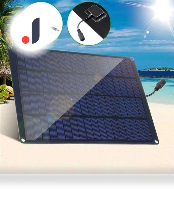 30W Solar Panel with Charge Controller — Solar & Wind Power, Stone Home