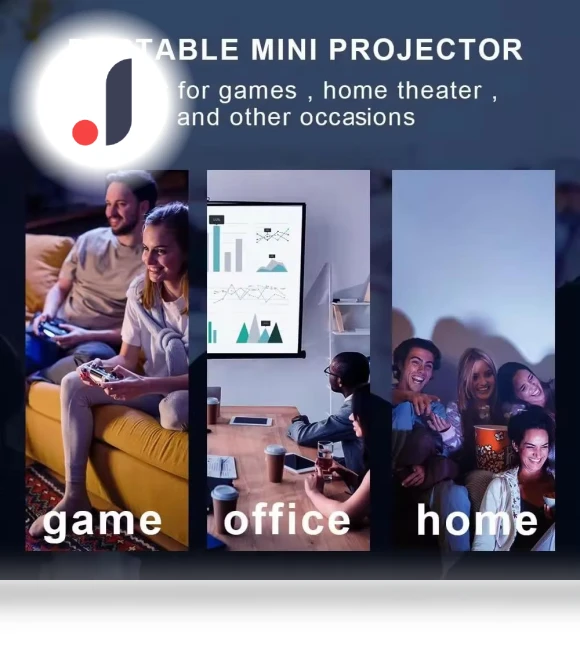 4K Mini Projector — Home Theater Projectors, Cozy Cottage-Relax
