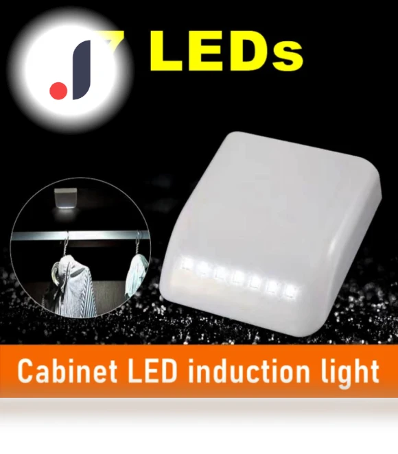 Auto 7 LED PIR Induction Closet Lamp — Tap Lights, Good Household Items