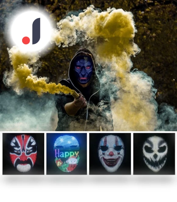 Bluetooth LED Halloween Mask — Masks, GYROBALL