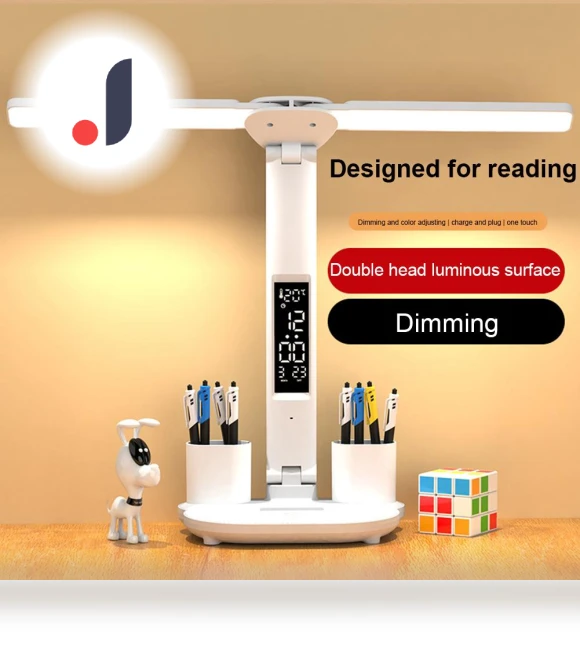 LED Desk Lamp with USB Rechargeable Touch Control — Study & Desk Lighting, Home Furnishing Department Mall