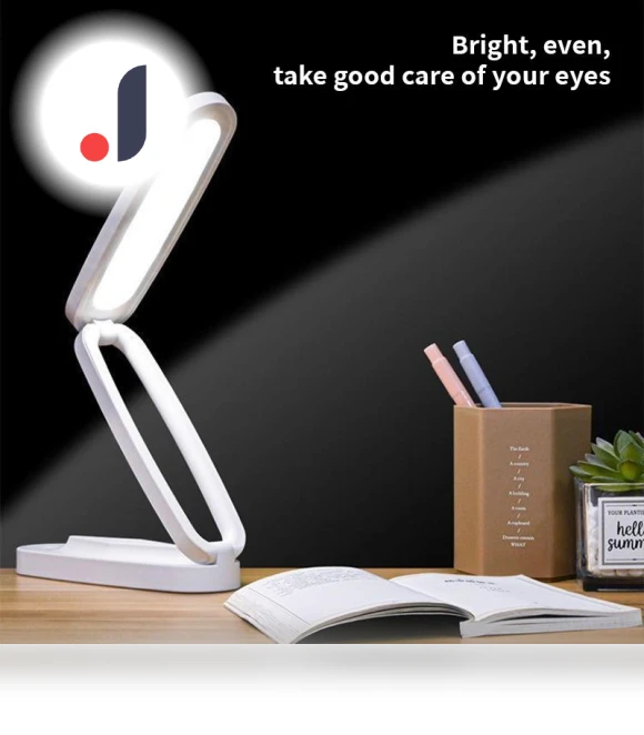 LED Foldable Desk Lamp with 3 Dimming Levels — Study & Desk Lighting, Build My Home