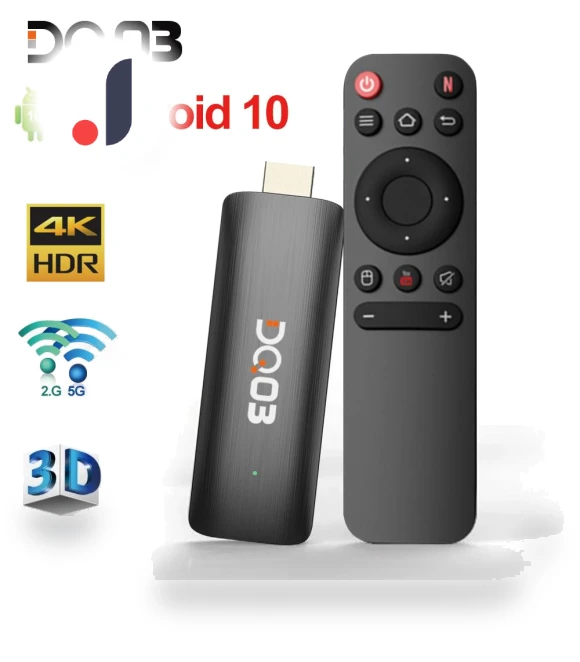 Mini TV Stick Android 10 Smart TV Box — Streaming Devices, Blackin