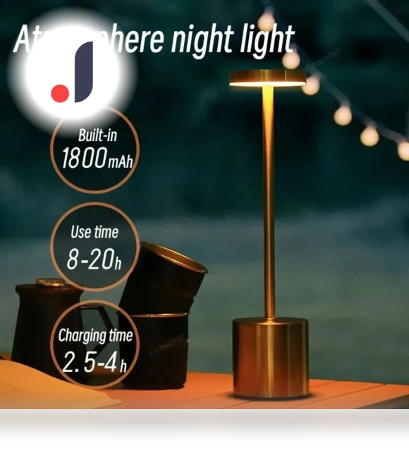 Rechargeable LED Touch Desk Lamp — Study & Desk Lighting, Elegant Living House