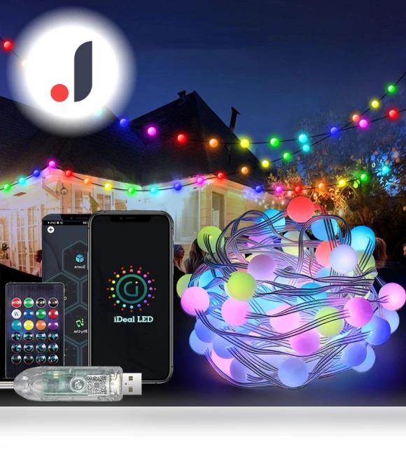 Smart RGB Globe String Lights — Outdoor String Lights, Super Dream Home