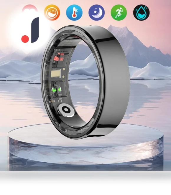 Smart Ring with Charging Case — Wearable Accessories, SACOSDING