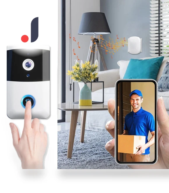 Smart Wireless Doorbell Camera — Smart Home Security, Salted Chicken