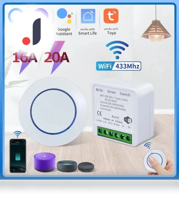Smart Wireless Light Switch — Smart Home Modules, Seahorse Home