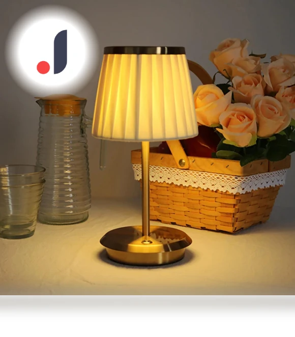 Vintage Fabric Touch Switch Table Lamp — Lighting, Super Star Mall