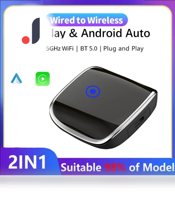 Wireless CarPlay Android Auto Adapter — Phone Accessories, Auto Launcher