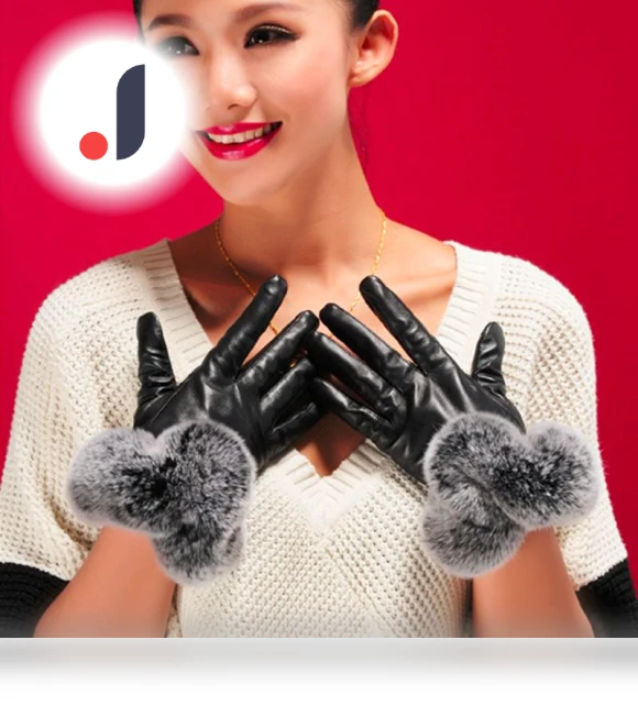 Women's Fashion Plush Winter Warm Fur Touchscreen Gloves — Arm Warmers, Bag Living
