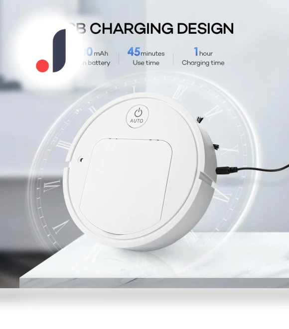 5-in-1 Robot Vacuum with USB Charging — Smart Cleaning Robots, Home Of Auto Parts