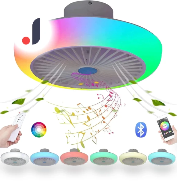 Ceiling Fan with LED Lighting — Ceiling Fan Lighting Solutions, Rainbow Rain
