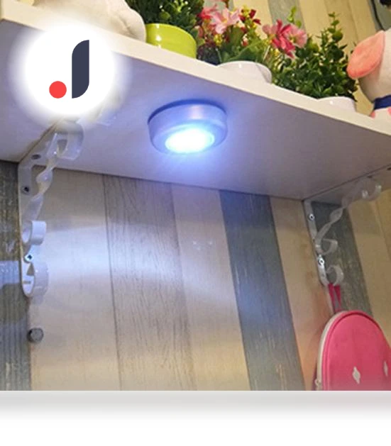 Mini Wireless 3-LED Touch Lamp — Lighting Accessories, Lucky Black Cat