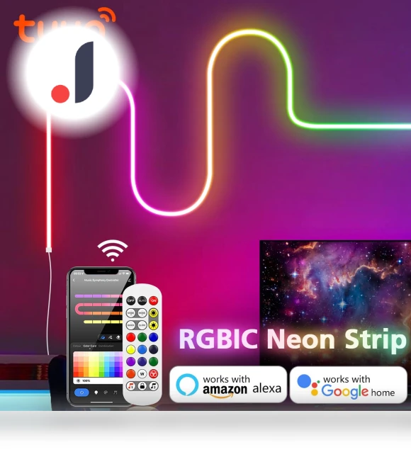 RGBIC WiFi Smart LED Neon Strip Light — LED Strips, Explorer Outdoors
