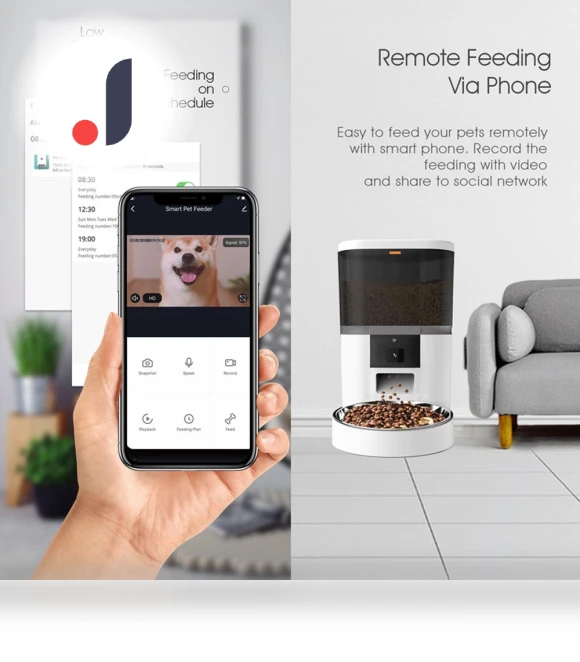 Smart Automatic Cat Feeder with Camera — Feeders, Good Household Items