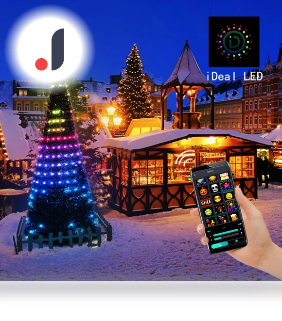 Smart Christmas Tree Lights — String Lights, Rainbow Rain