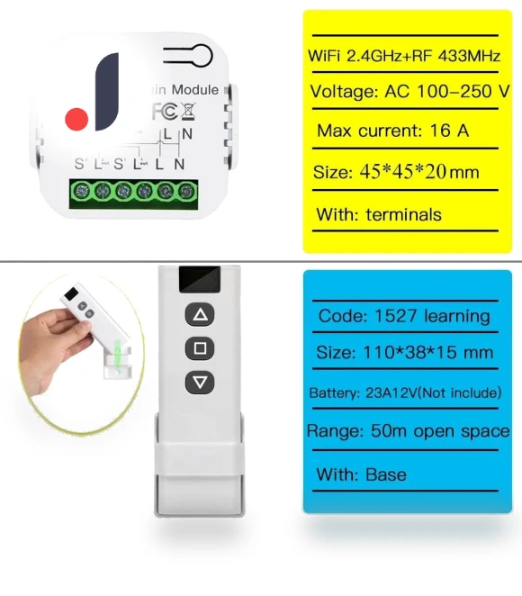 Smart WiFi Curtain Switch — Smart Home Hubs & Controllers, Build My Home